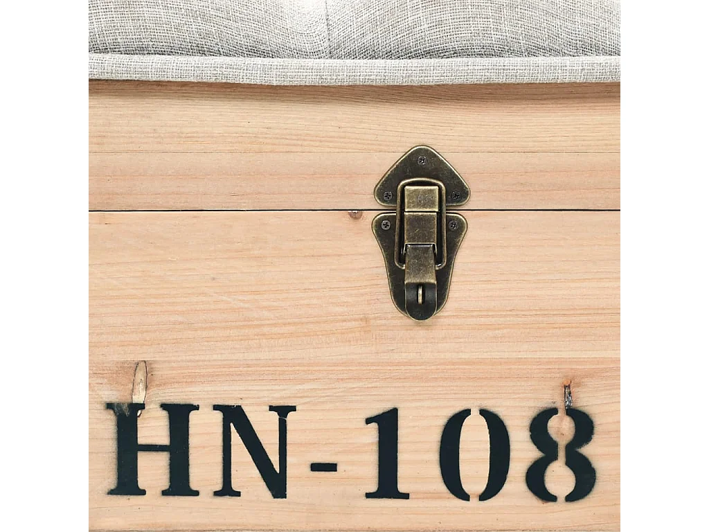 Panca contenitore 110 cm Legno massello di abete