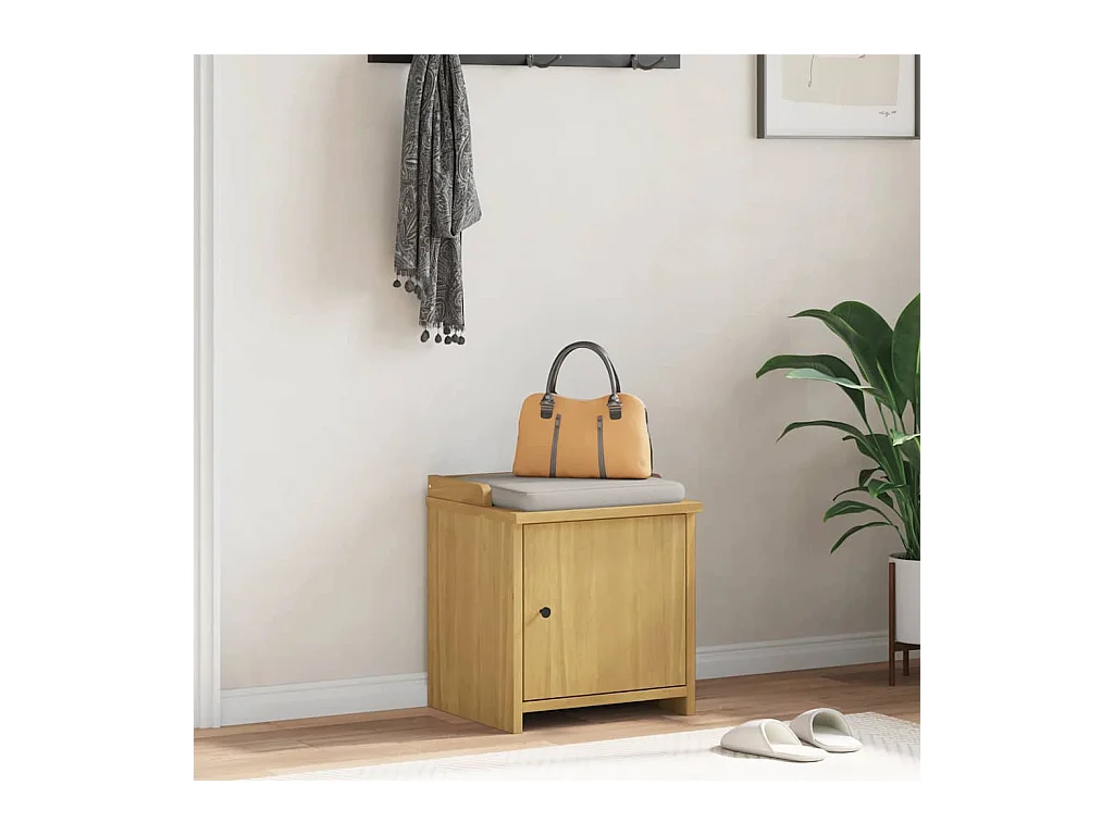 Banc de couloir SANDNES 45x40x50 cm bois de pin massif