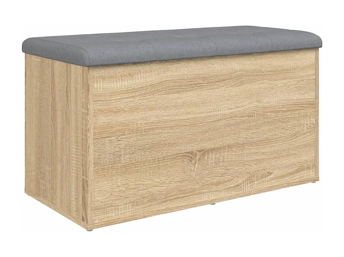 Banco de almacenaje de roble Sonoma 82x42x45 cm madera de ingeniería