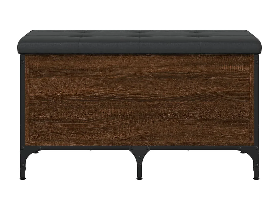Panca contenitore in rovere marrone 82x42x45 cm Legno ingegnerizzato