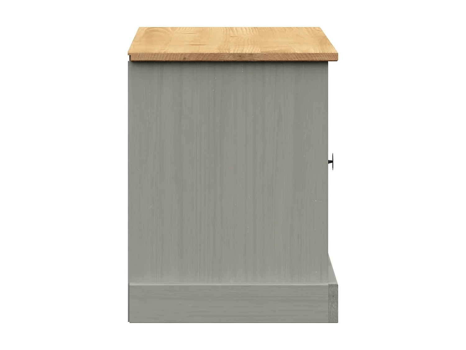 Banco zapatero VIGO gris 106x35x45 cm madera maciza de pino