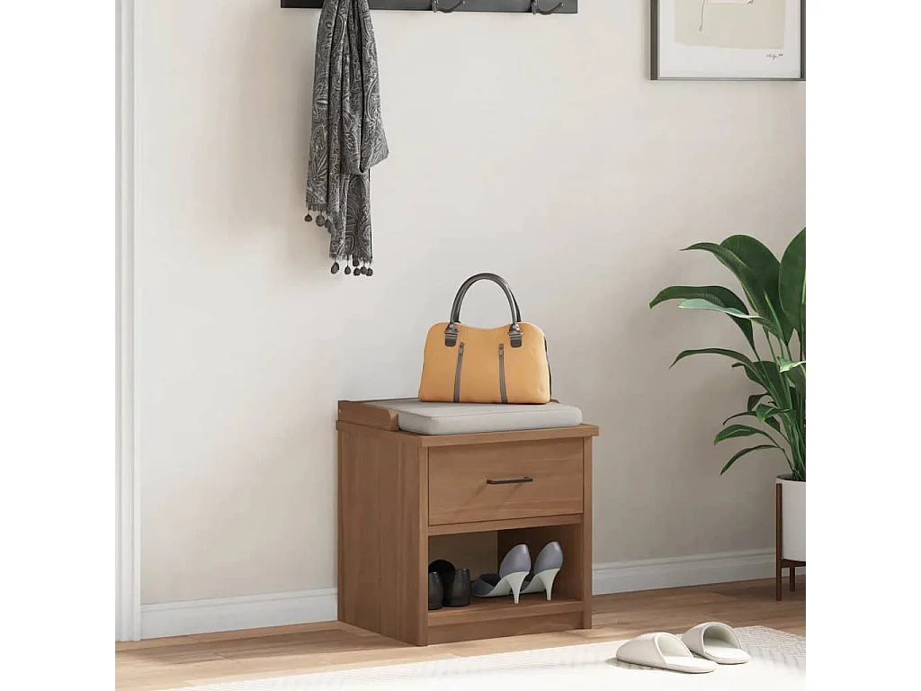 Banco de recibidor SANDNES 45x40x50 cm madera maciza de pino