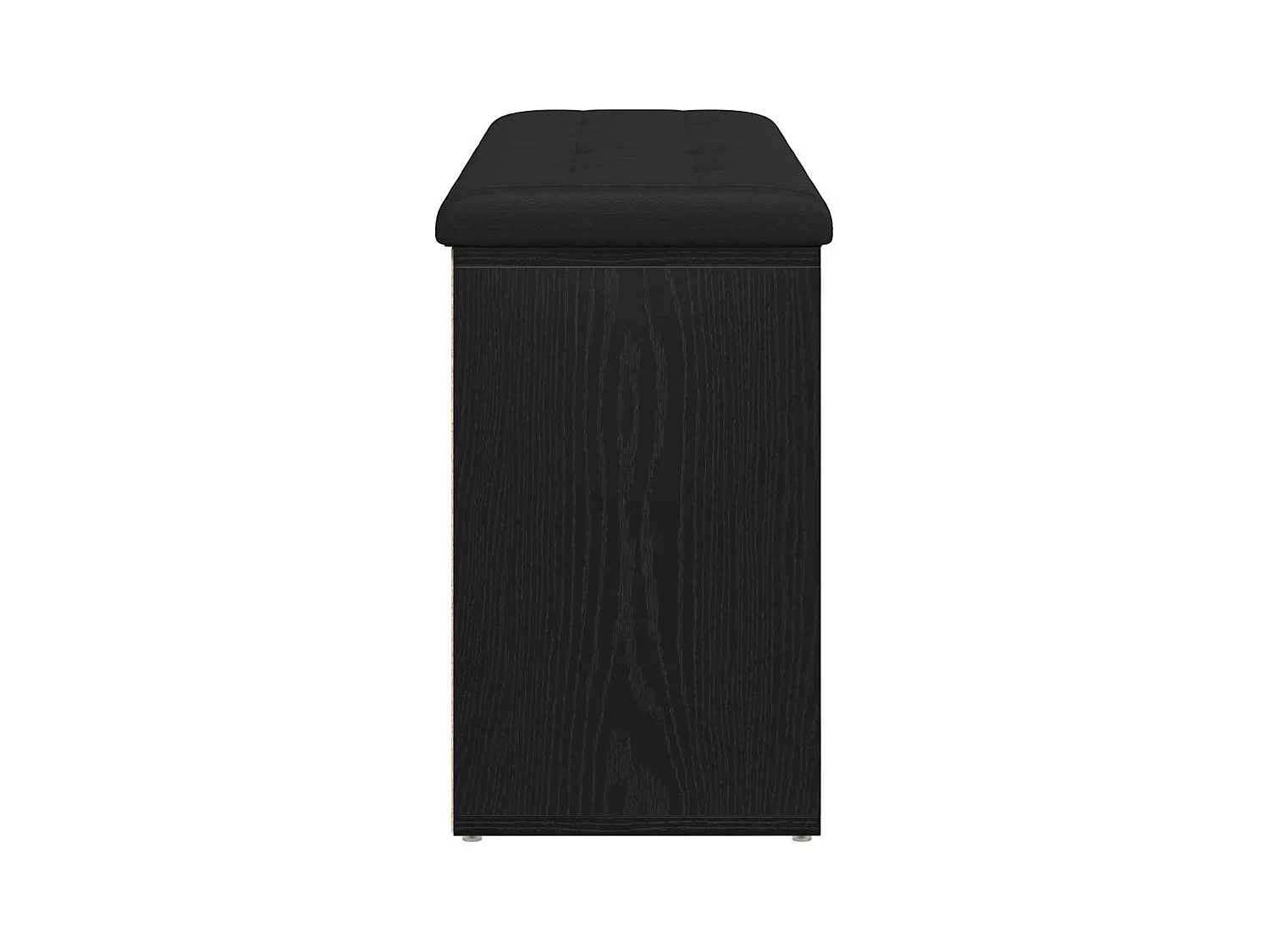 Banc à chaussures Noir 100 x 30 x 48 cm Bois d'ingénierie