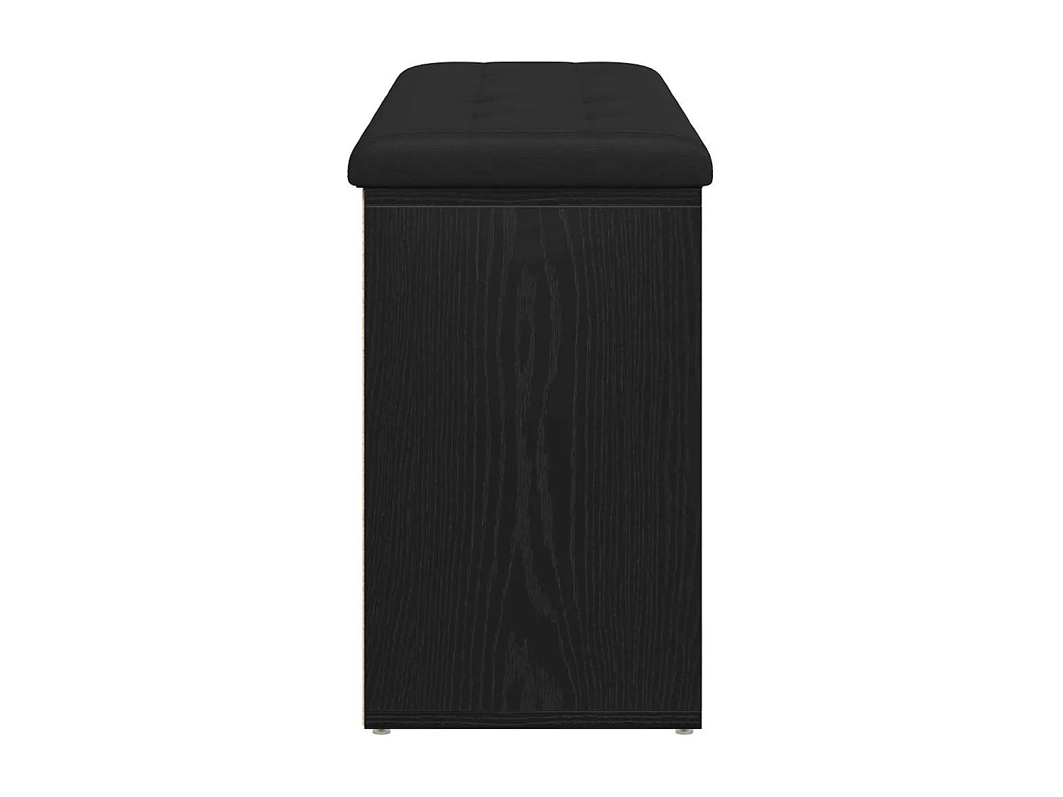 Banc à chaussures Noir 100 x 30 x 48 cm Bois d'ingénierie