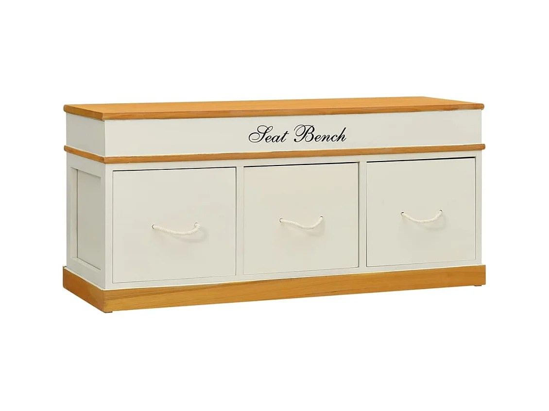 Banc d'entrée de rangement à chaussures