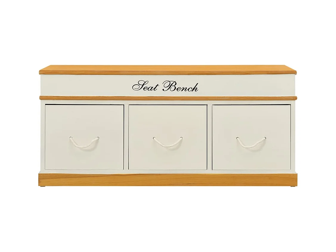 Banc d'entrée de rangement à chaussures