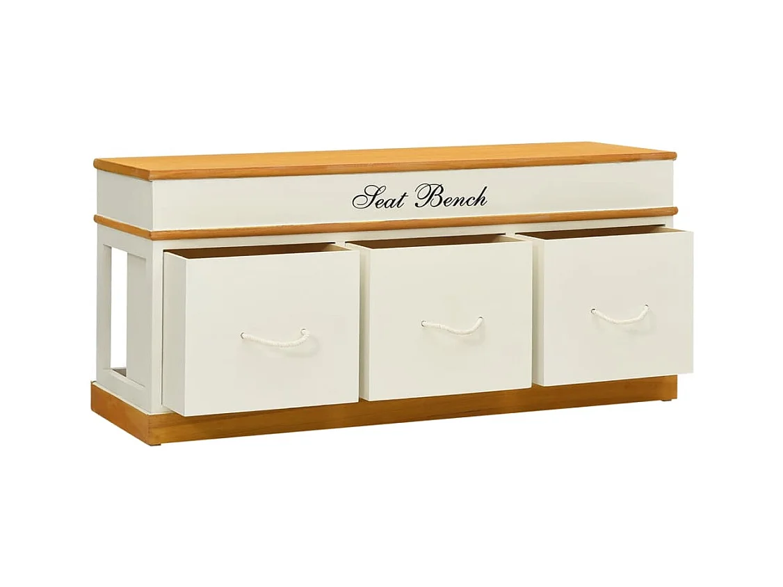 Banc d'entrée de rangement à chaussures