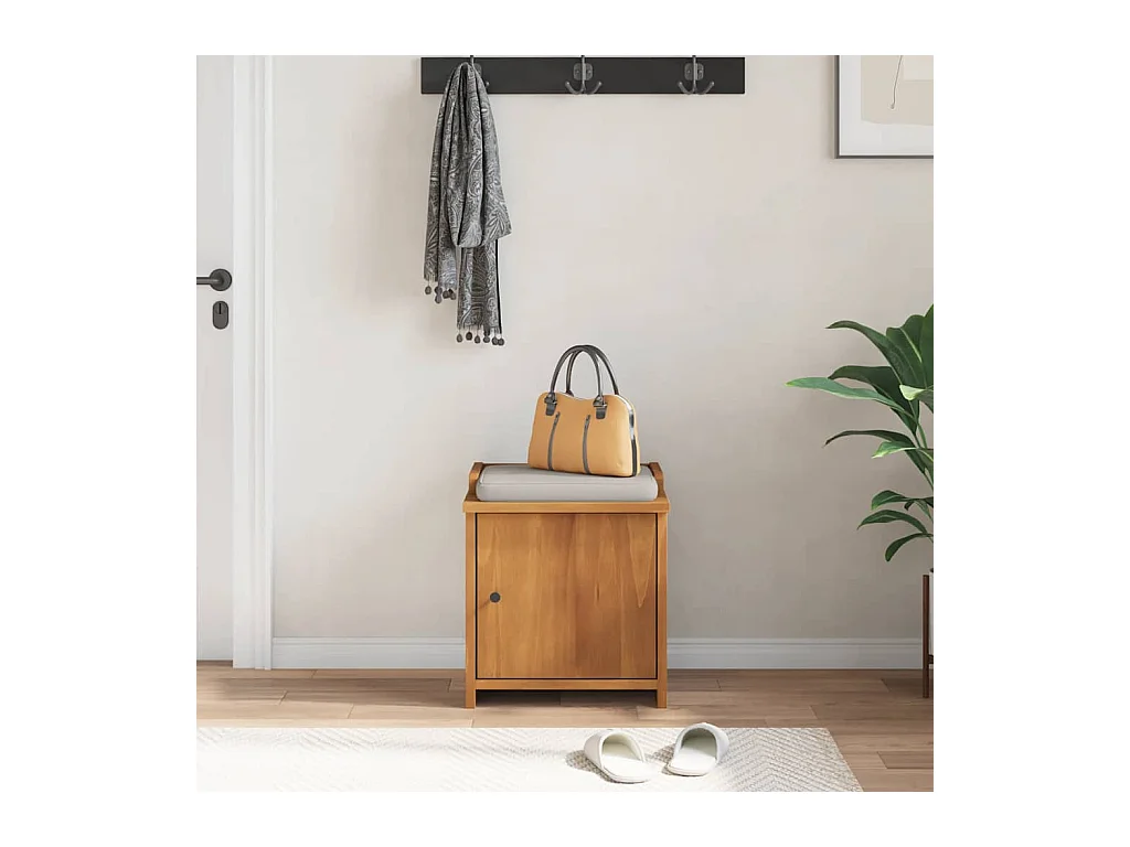 SANDNES Flurbank 45x40x50 cm massives Kiefernholz