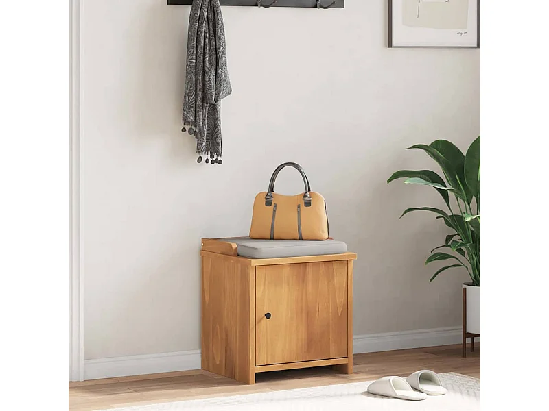 Panca da ingresso SANDNES 45x40x50 cm in legno massello di pino