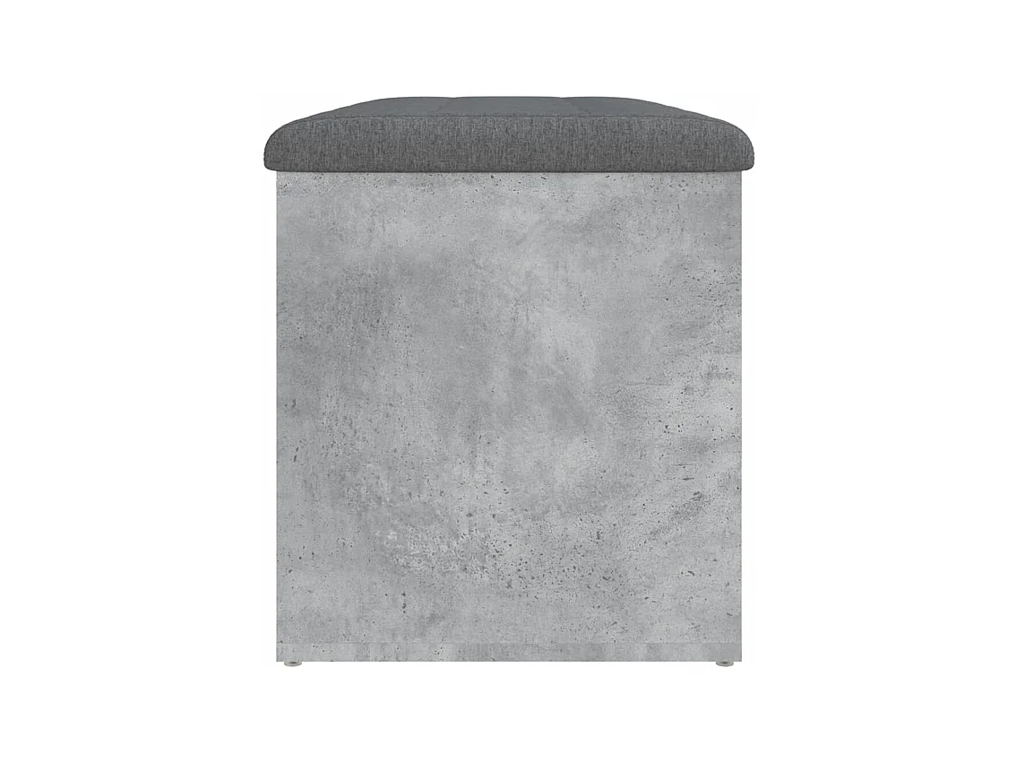 Betongraue Aufbewahrungsbank 82x42x45 cm Holzwerkstoff