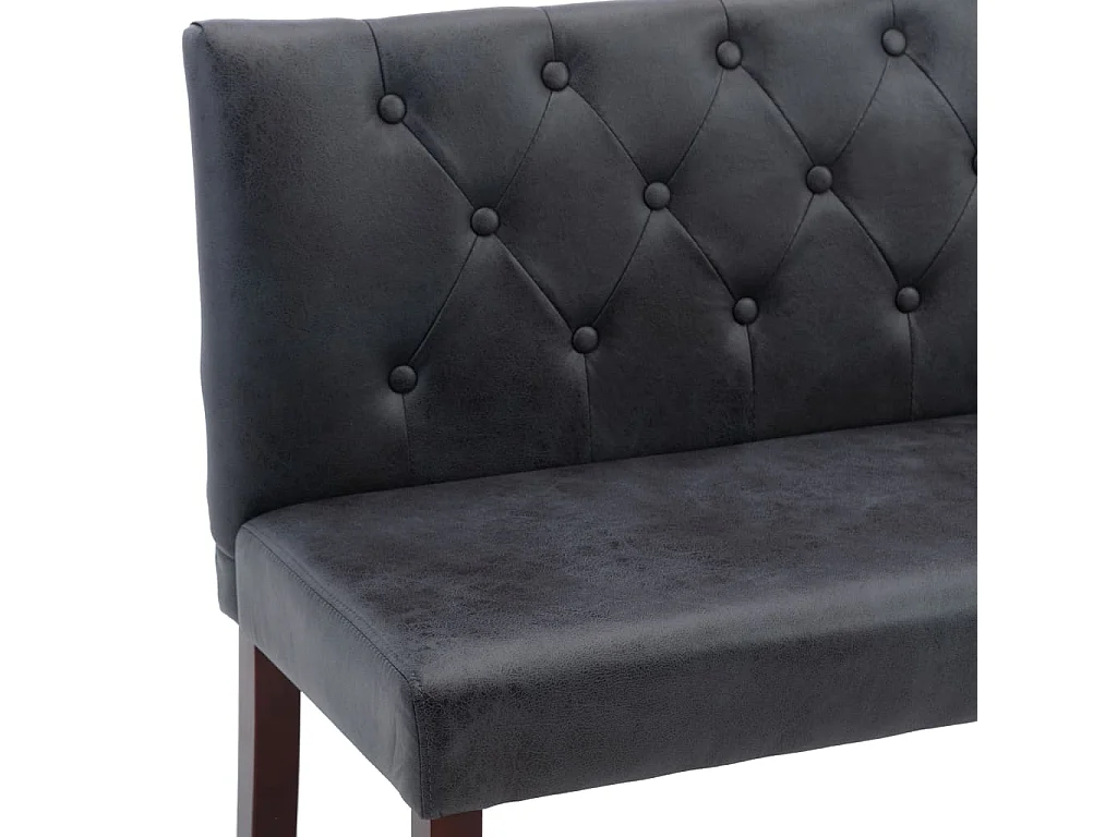 Bank 120 cm Grau Ähnliches Leder