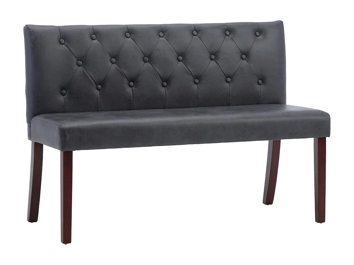 Panca 120 cm Grigio Similpelle