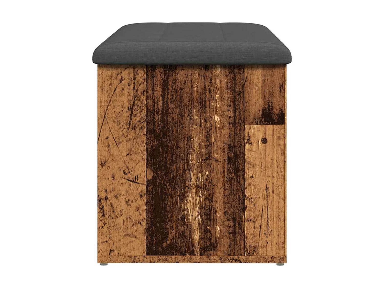 Banc de rangement vieux bois 102x42x45 cm bois d'ingénierie