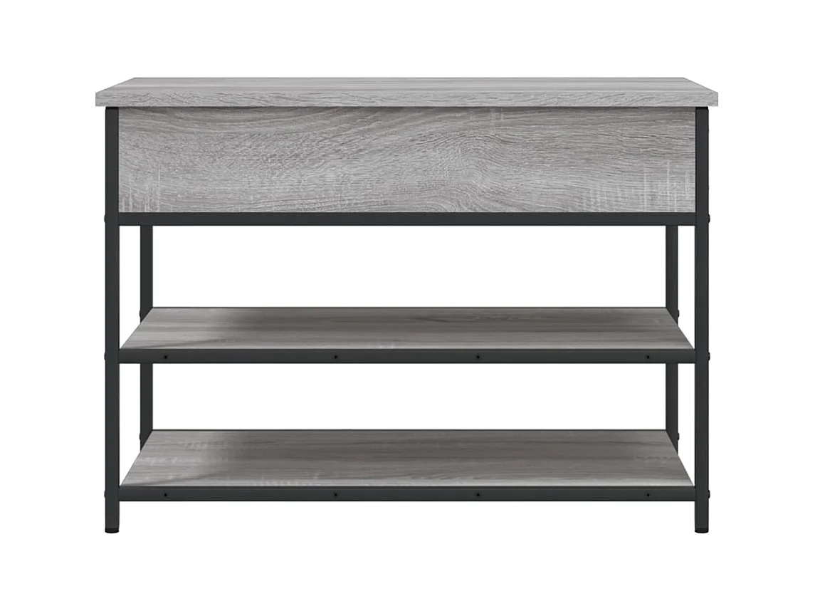Panca portascarpe grigia Sonoma 70x42,5x50 cm in legno ingegnerizzato