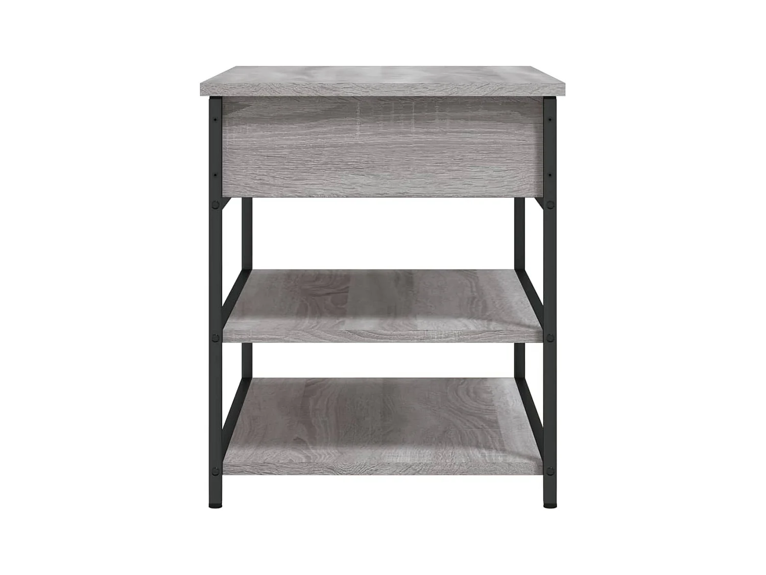 Panca portascarpe grigia Sonoma 70x42,5x50 cm in legno ingegnerizzato