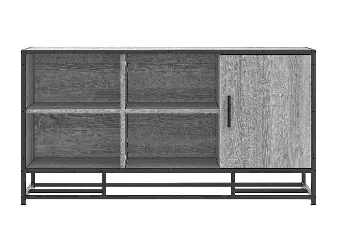 Banc à chaussures sonoma gris bois d'ingénierie et métal