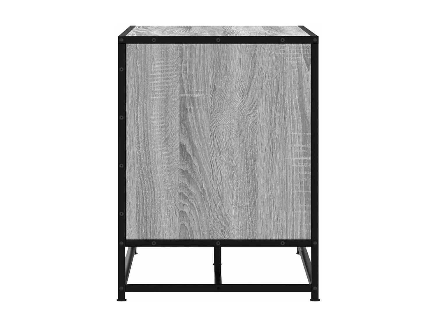 Banc à chaussures sonoma gris bois d'ingénierie et métal