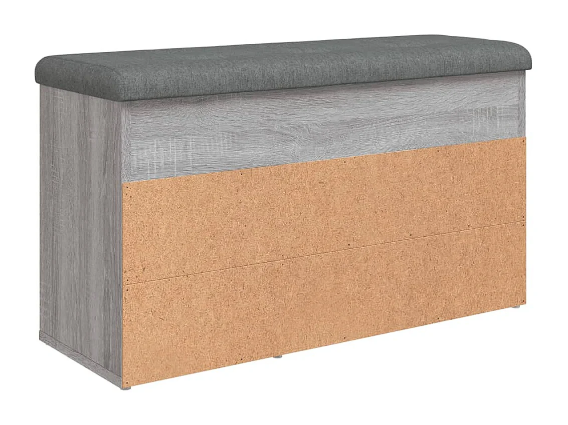 Panca scarpiera Sonoma Grey 82x32x45,5 cm in legno ingegnerizzato