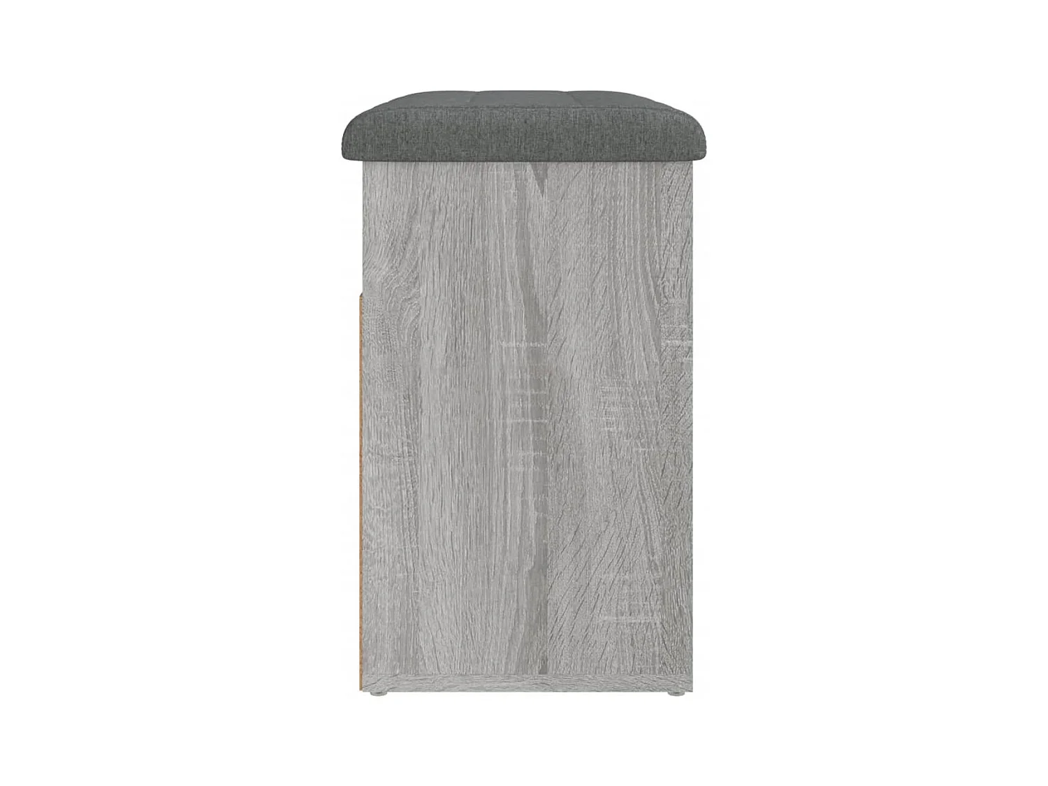 Sonoma graue Schuhbank 62x32x50 cm Holzwerkstoff