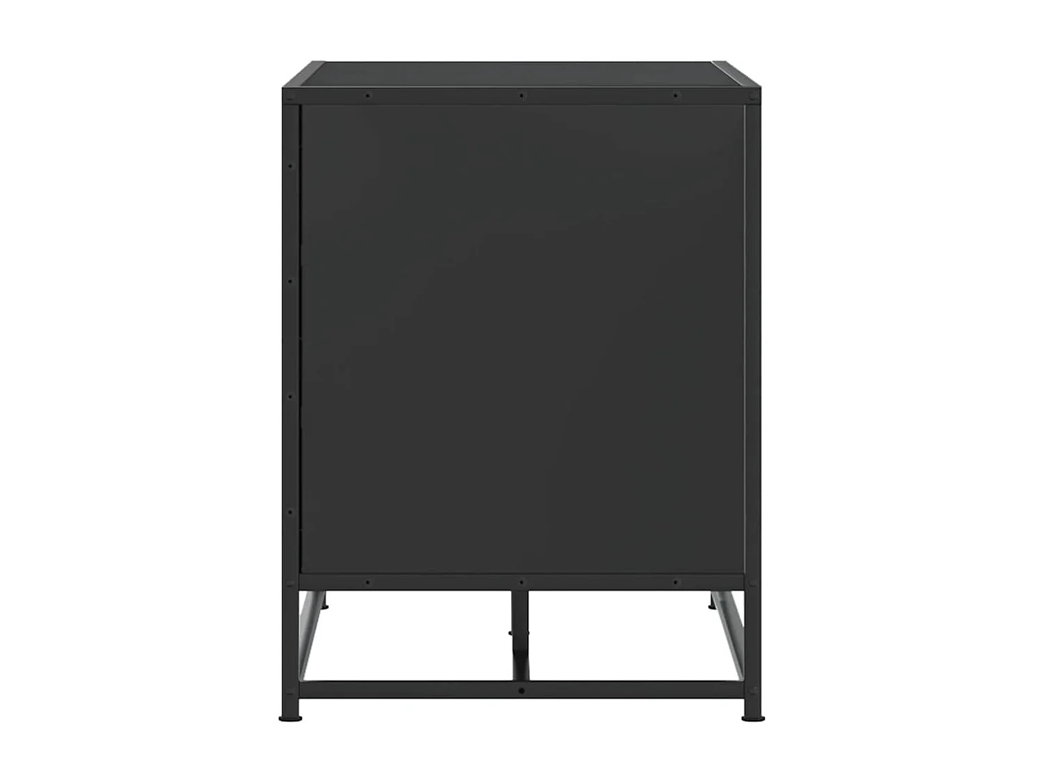 Banc à chaussures noir 84x40x53,5 cm bois d'ingénierie et métal