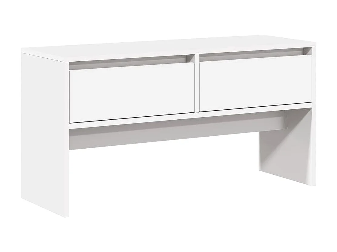 Conjunto de muebles de pasillo de 4 piezas de madera de ingeniería blanca