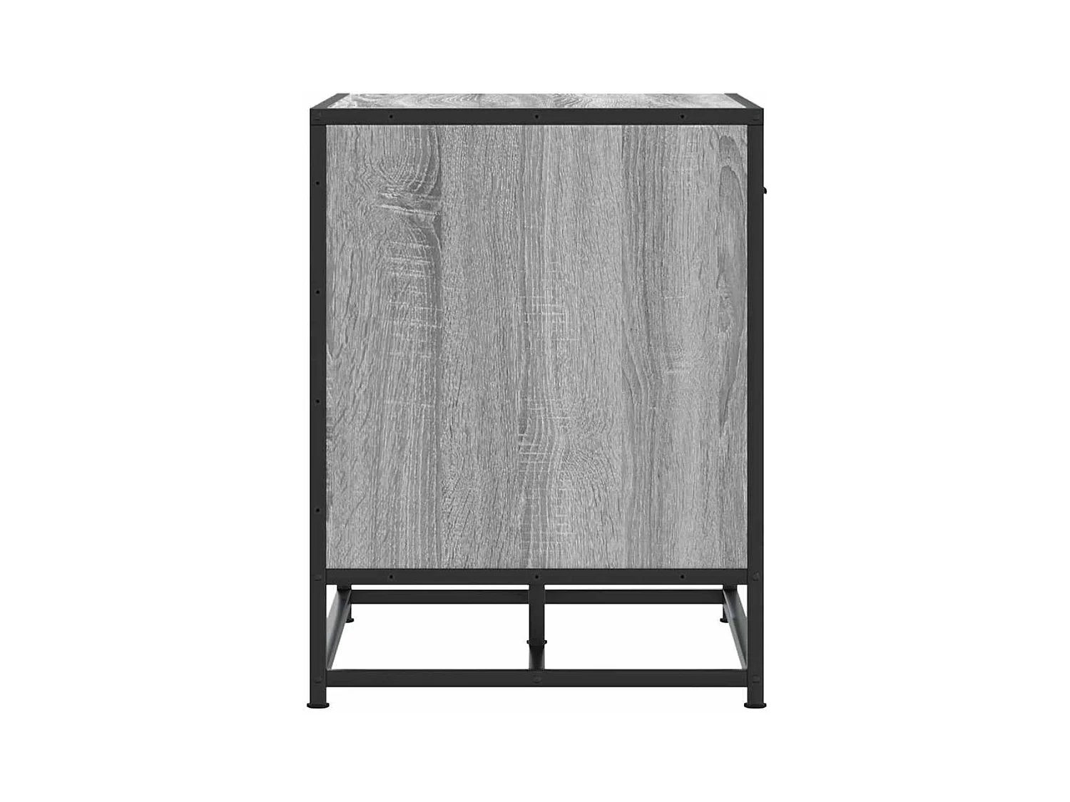 Banc à chaussures sonoma gris bois d'ingénierie et métal