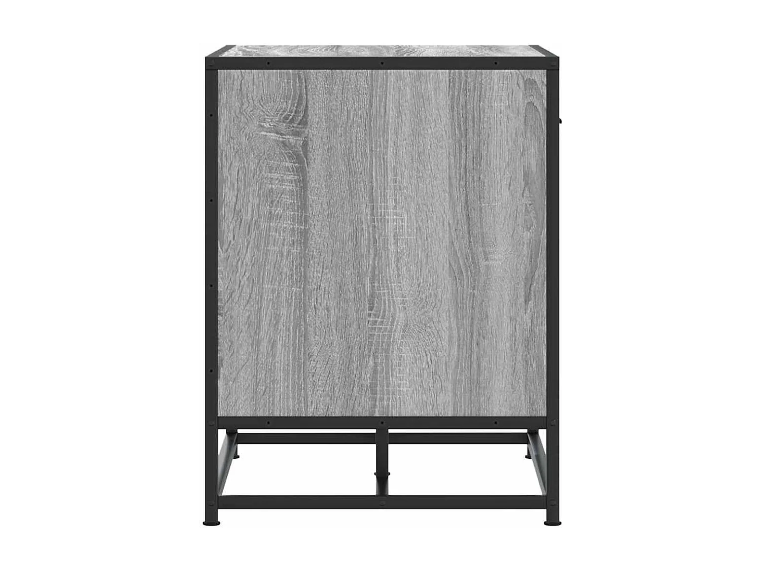 Banc à chaussures sonoma gris bois d'ingénierie et métal