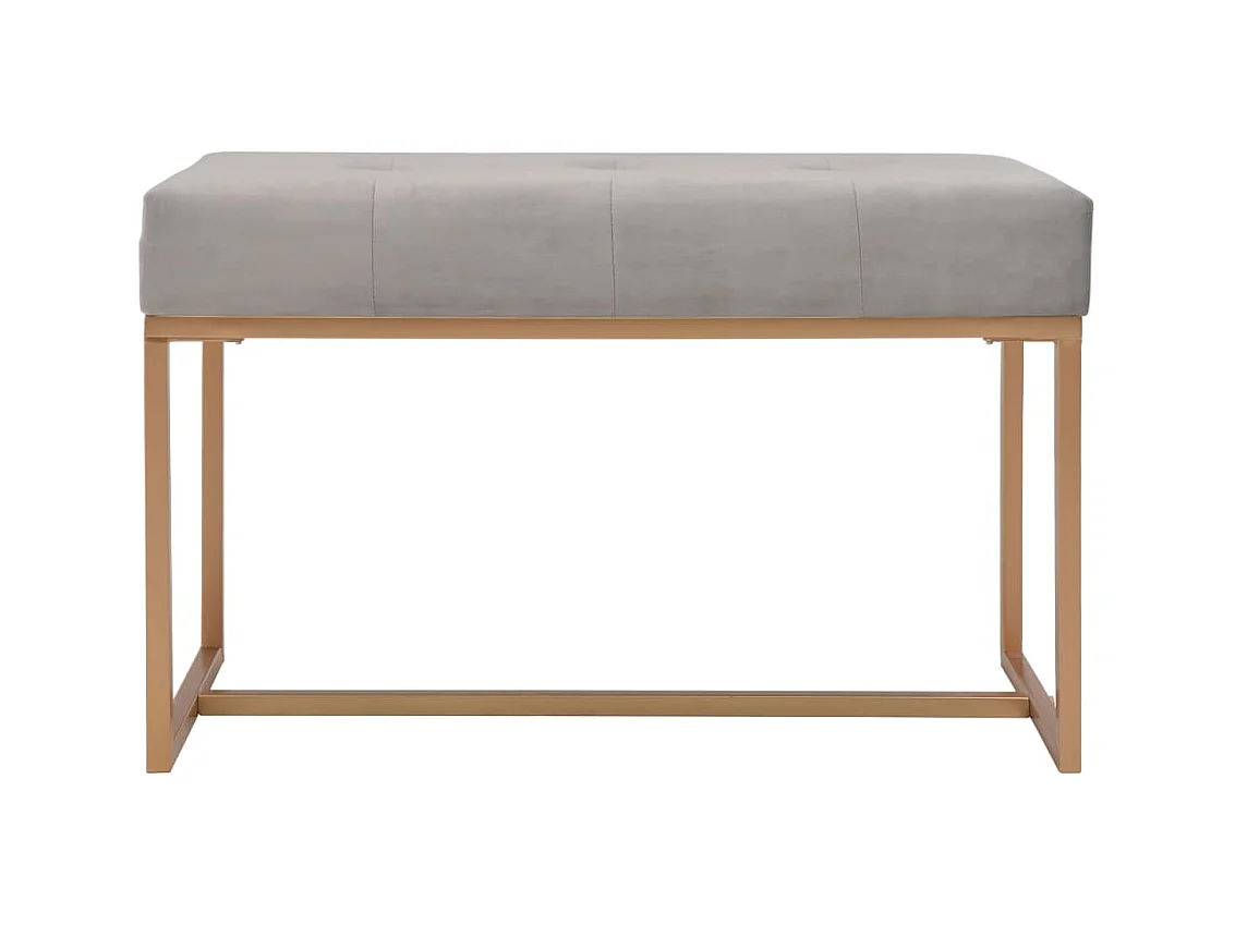 80 cm graue Samtbank