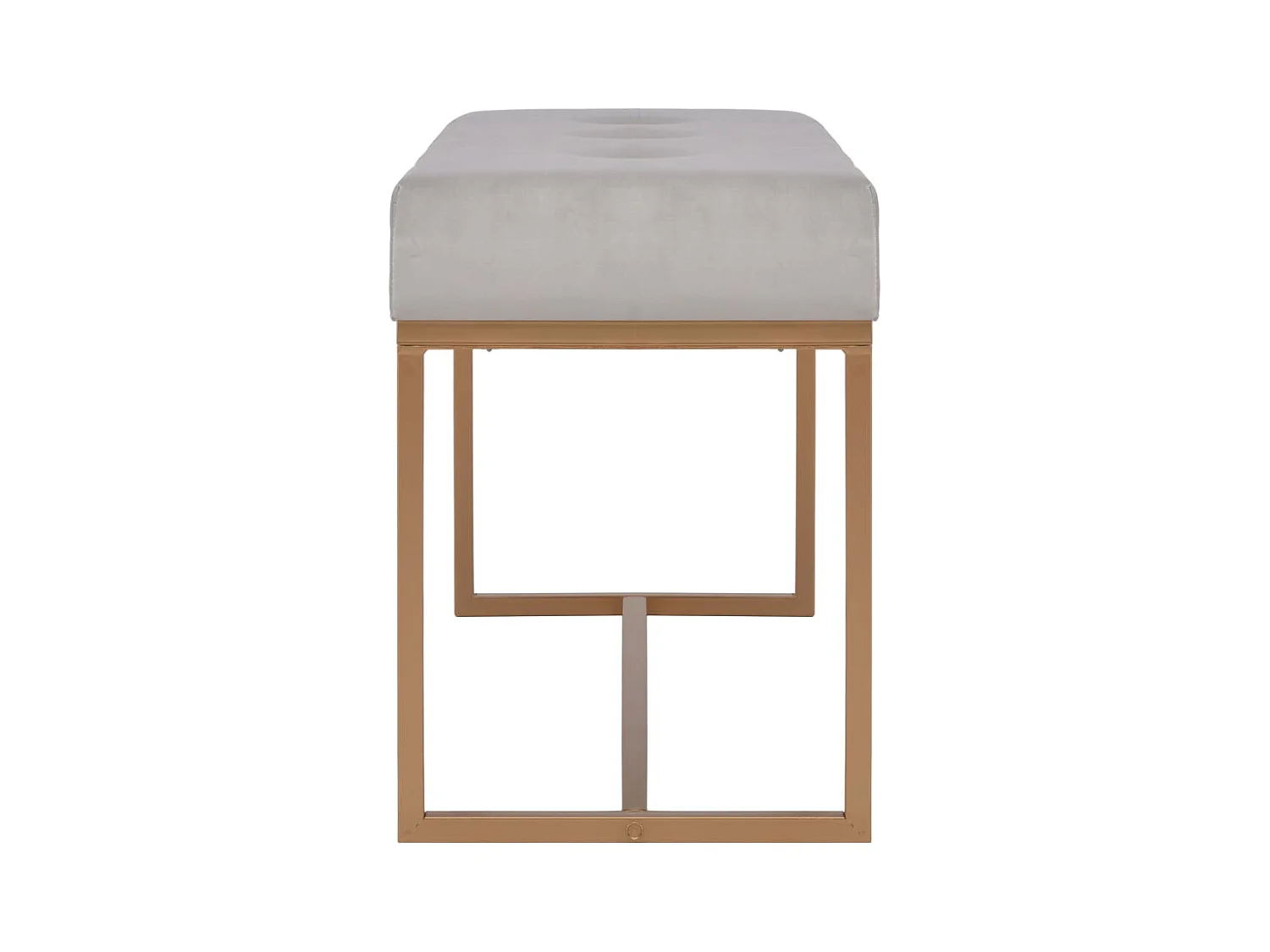 80 cm graue Samtbank