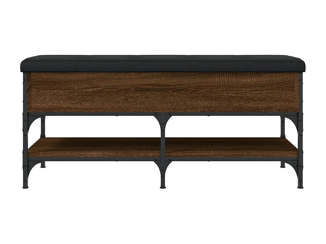 Schoenenbank bruin eiken 102x42x45 cm bewerkt hout