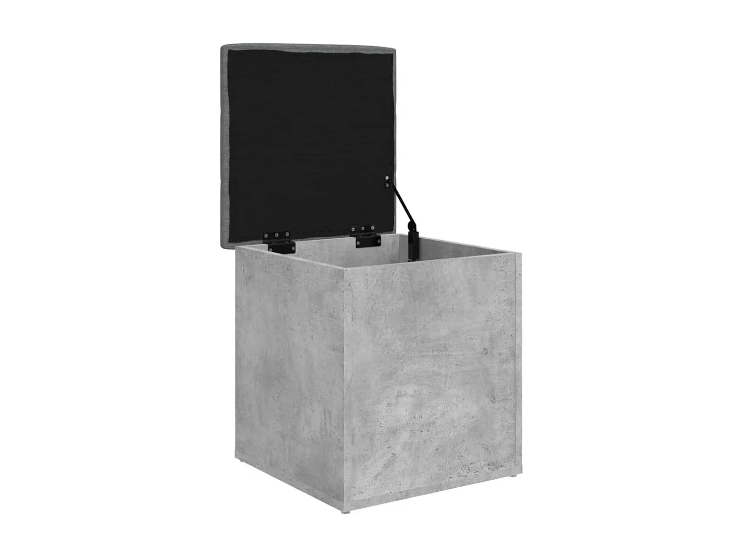 Betongraue Aufbewahrungsbank 42x42x45 cm Holzwerkstoff