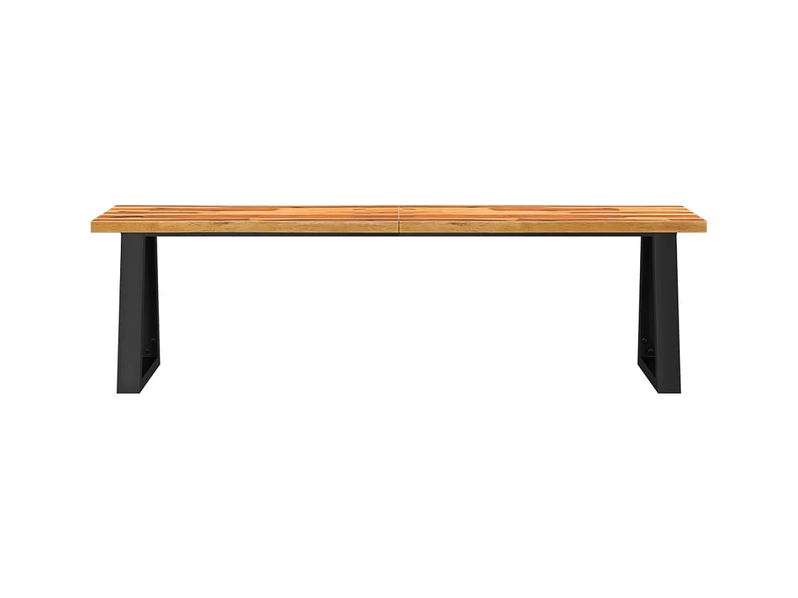 Banc avec bord vivant 160 cm bois d'acacia massif