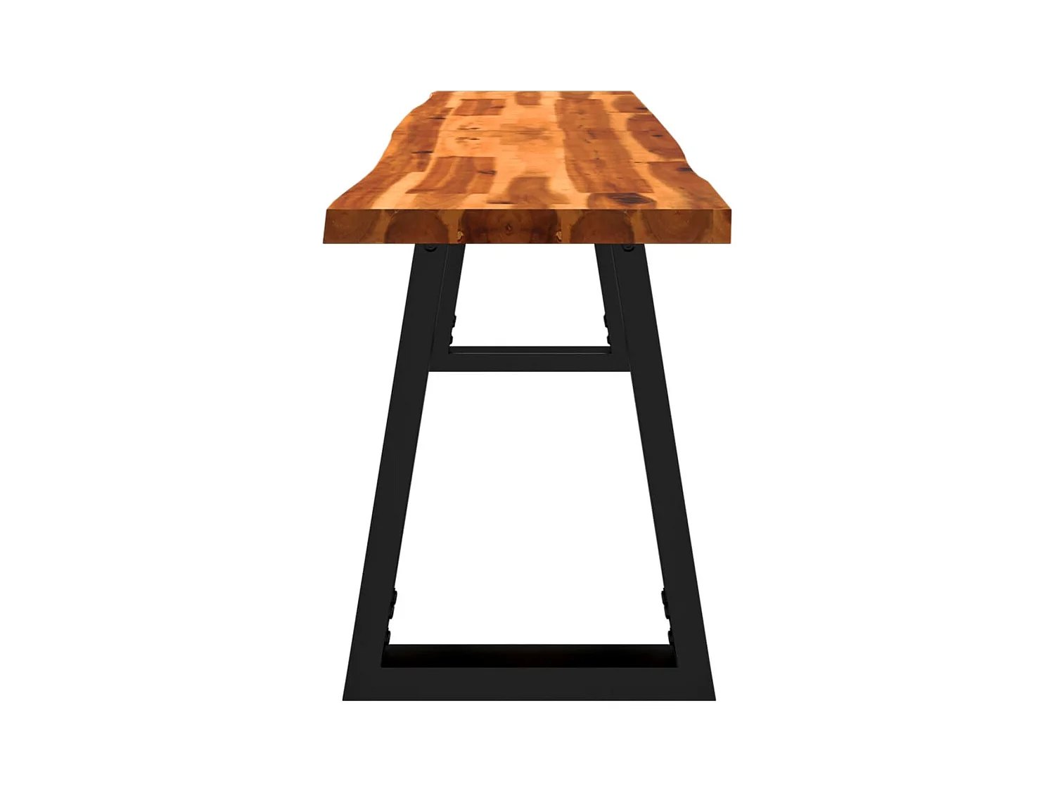 Banc avec bord vivant 160 cm bois d'acacia massif