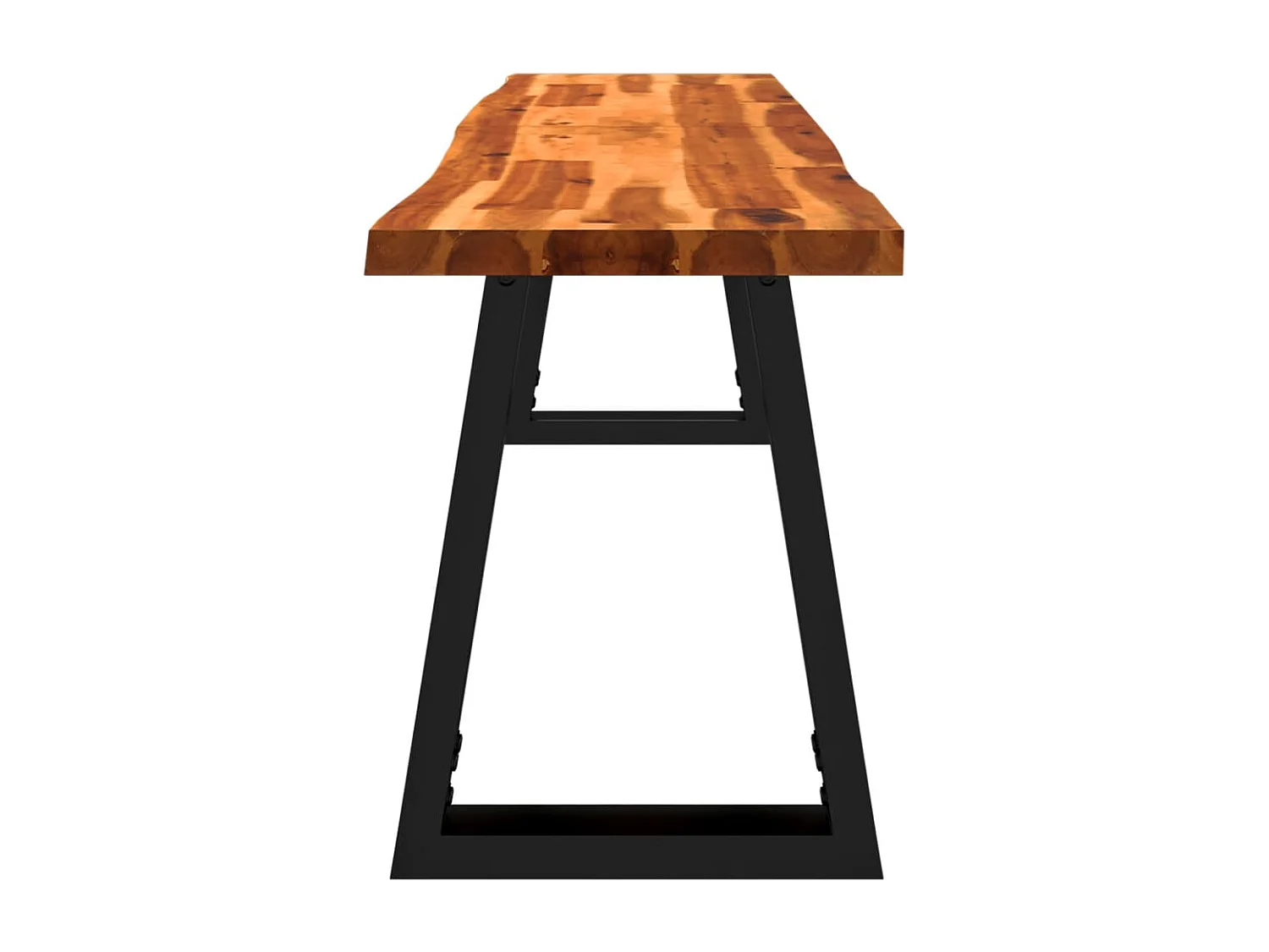 Banc avec bord vivant 160 cm bois d'acacia massif