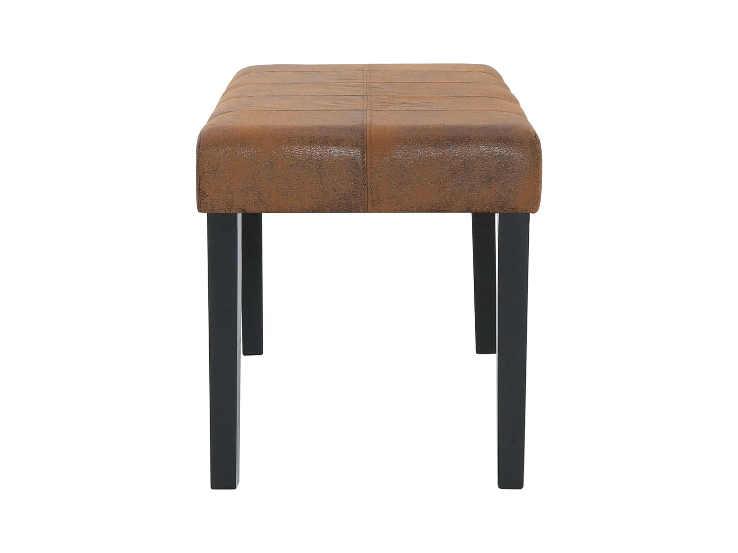 Banc 106 cm Marron Similicuir daim