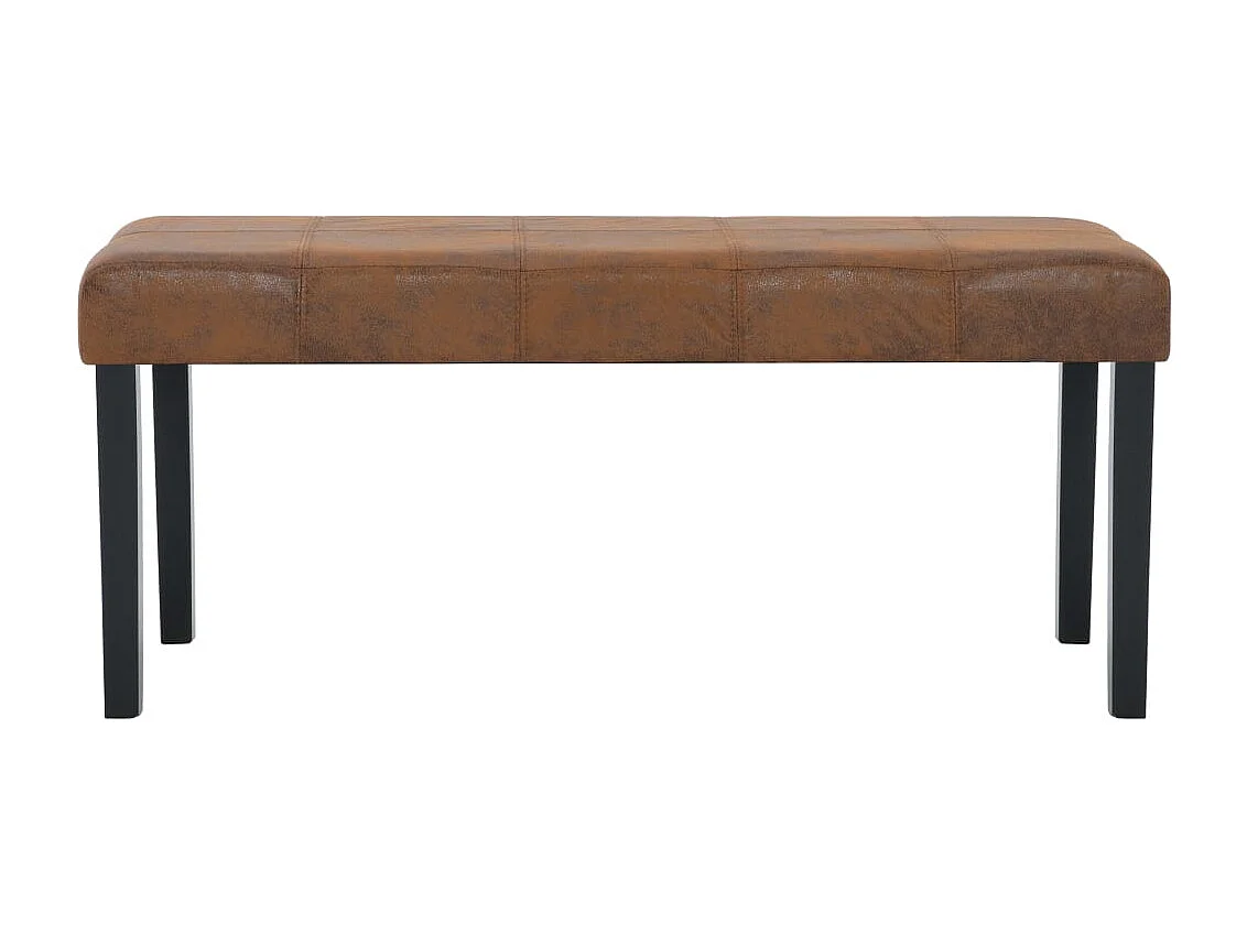 Panca 106 cm Marrone Pelle scamosciata sintetica
