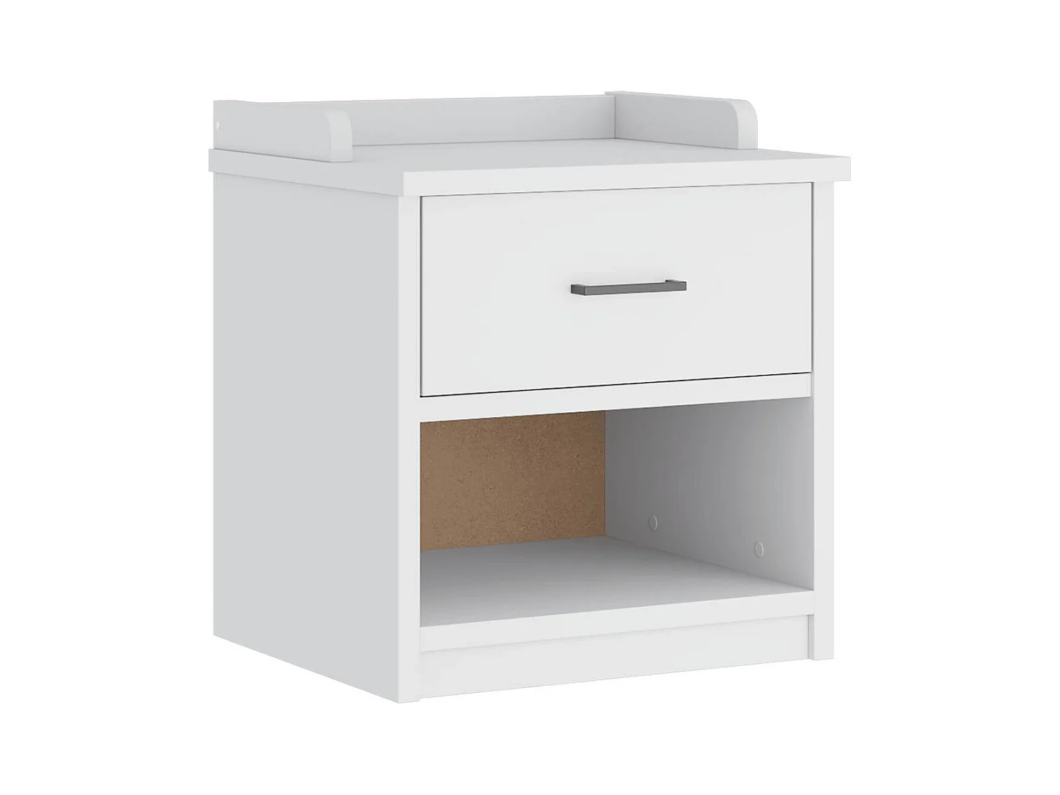 Banc de couloir SANDNES blanc 45x40x50 cm bois de pin massif