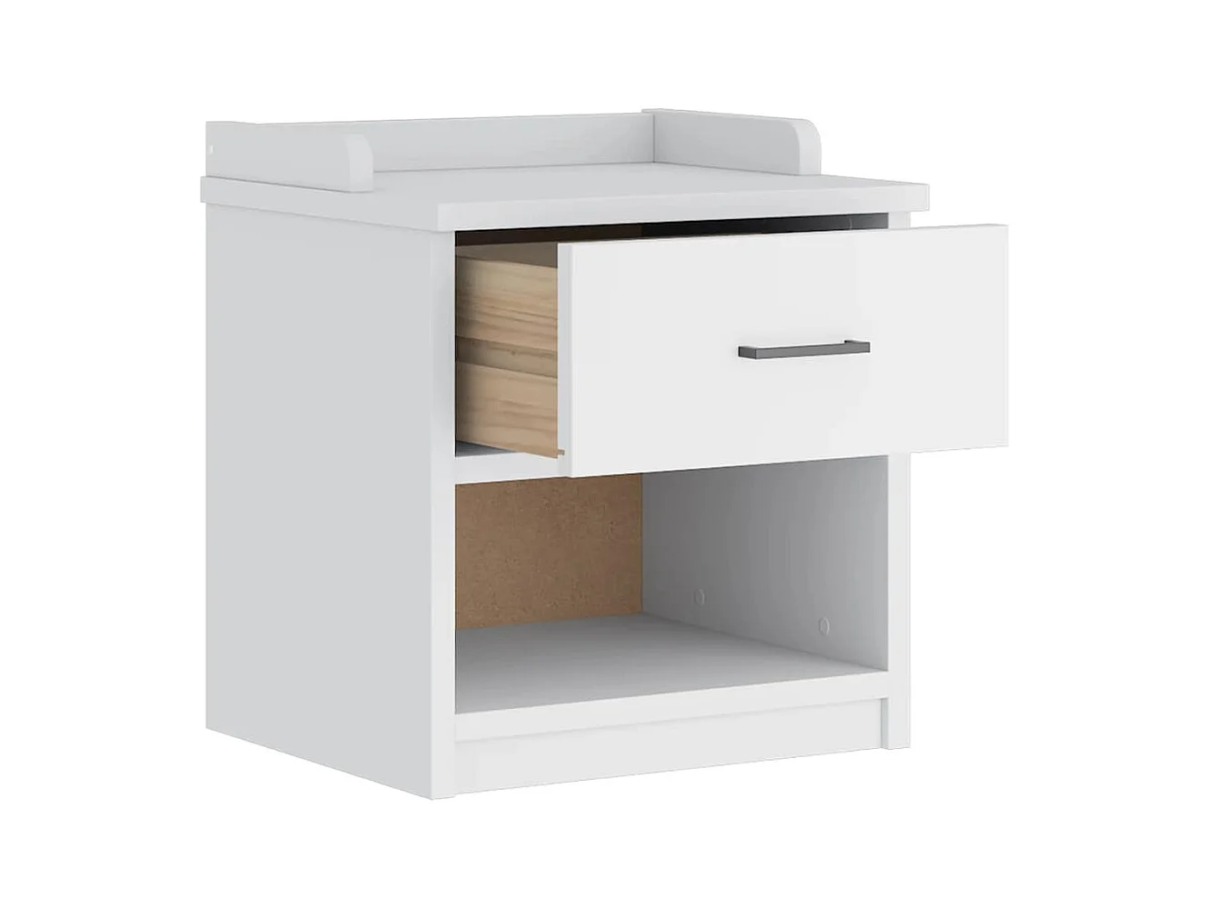 Banc de couloir SANDNES blanc 45x40x50 cm bois de pin massif