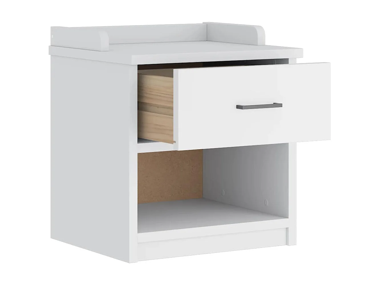 Banc de couloir SANDNES blanc 45x40x50 cm bois de pin massif