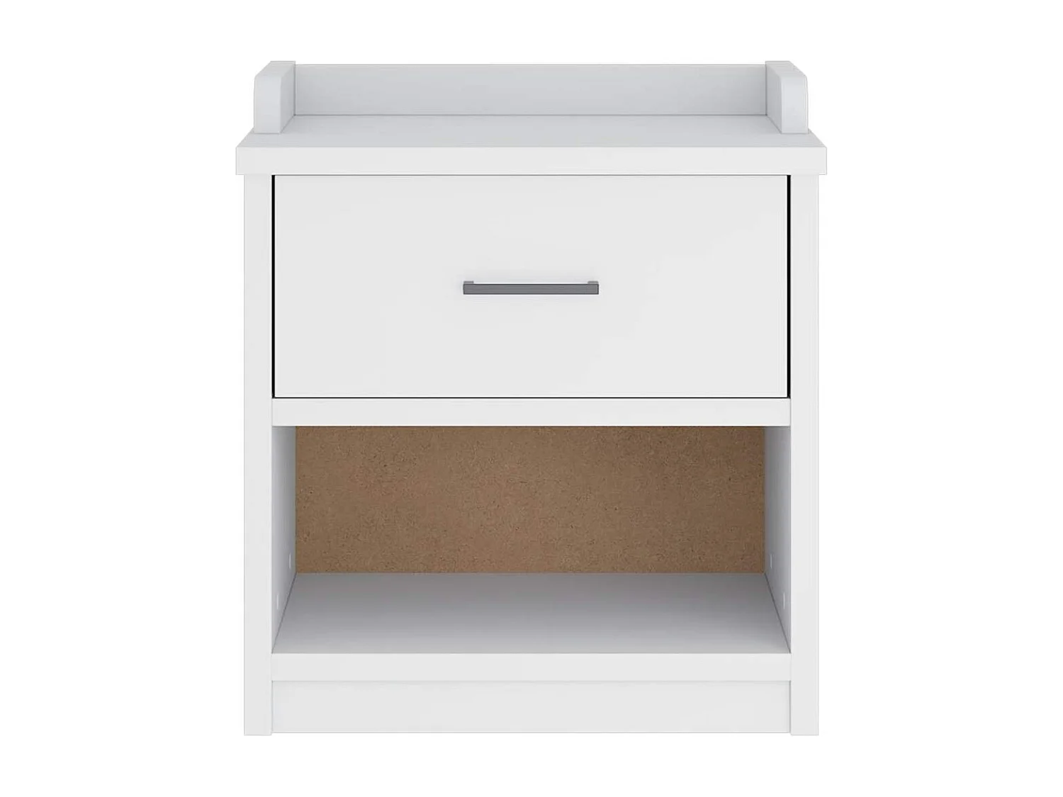 Banc de couloir SANDNES blanc 45x40x50 cm bois de pin massif