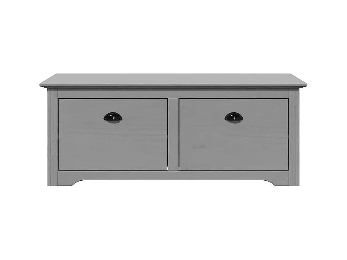Panca da ingresso grigia BODO 114x40x45 cm