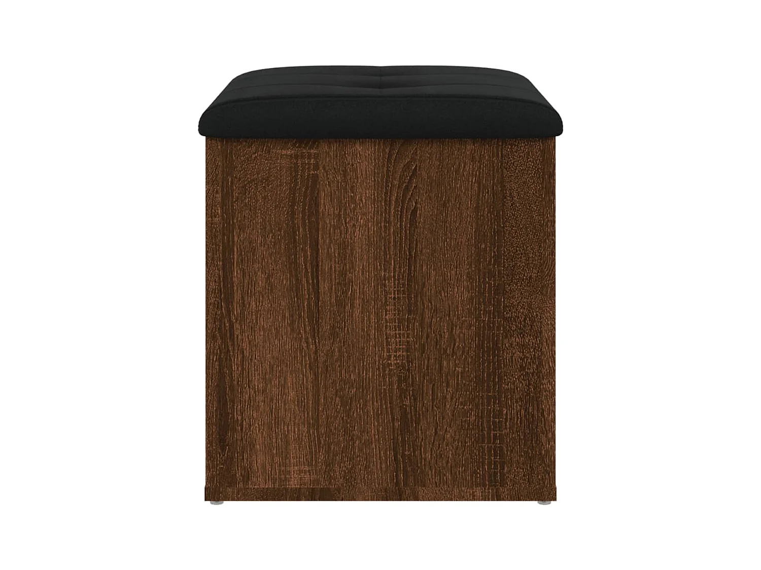 Panca contenitore in rovere marrone 42x42x45 cm in legno ingegnerizzato