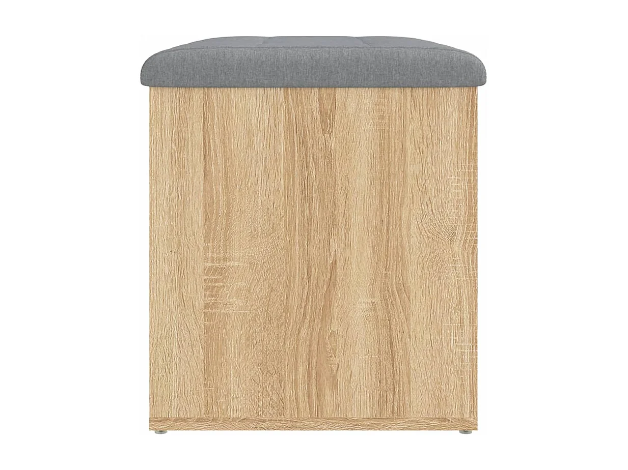 Banc de rangement chêne sonoma 62x42x45 cm bois d'ingénierie