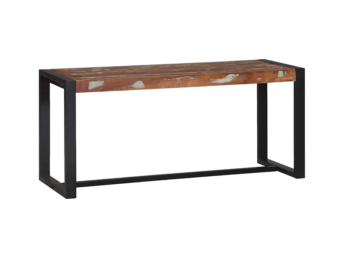 Banc Multicolore 100 x 35 x 45 cm Bois massif de récupération