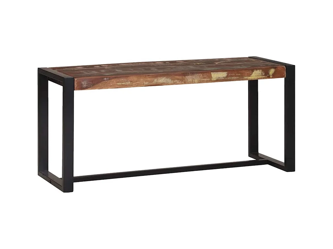 Banc Multicolore 100 x 35 x 45 cm Bois massif de récupération