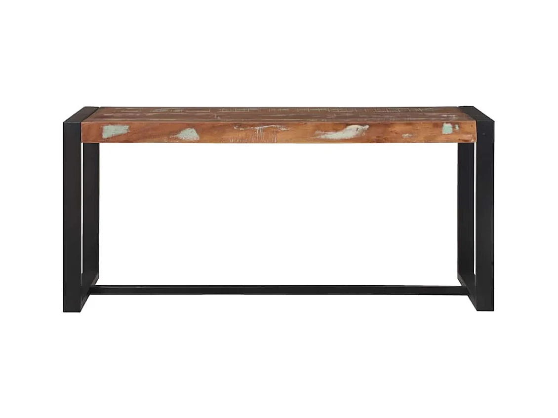 Banc Multicolore 100 x 35 x 45 cm Bois massif de récupération
