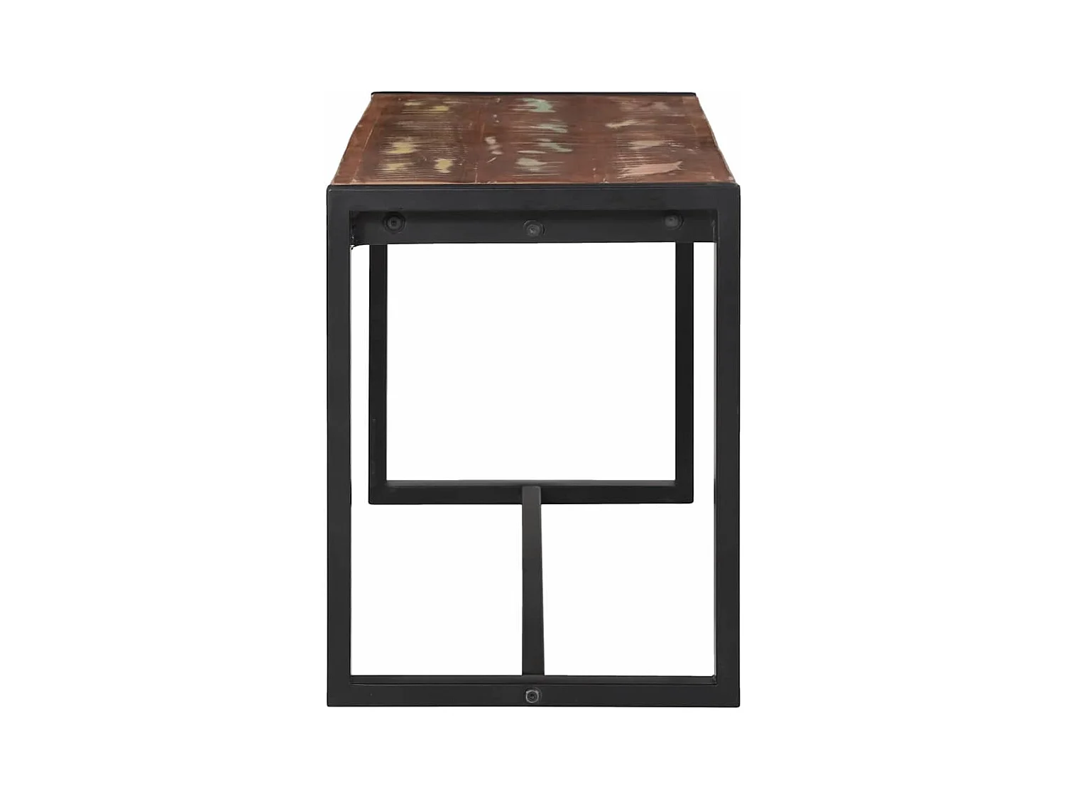 Banc Multicolore 100 x 35 x 45 cm Bois massif de récupération