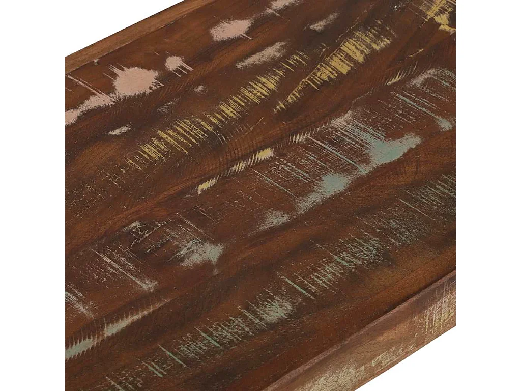 Banc Multicolore 100 x 35 x 45 cm Bois massif de récupération