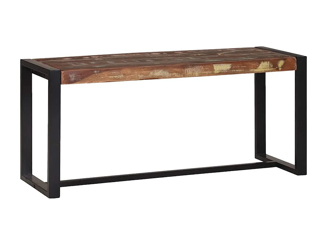 Banc Multicolore 100 x 35 x 45 cm Bois massif de récupération
