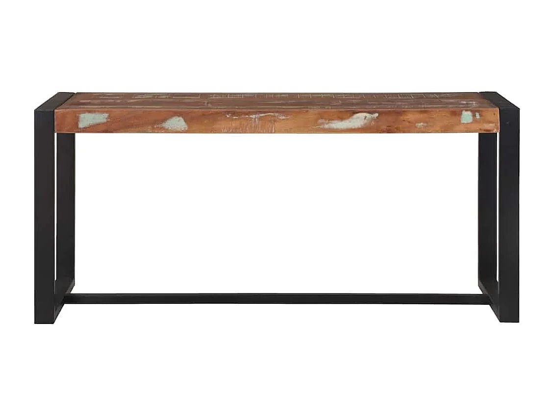 Banc Multicolore 100 x 35 x 45 cm Bois massif de récupération